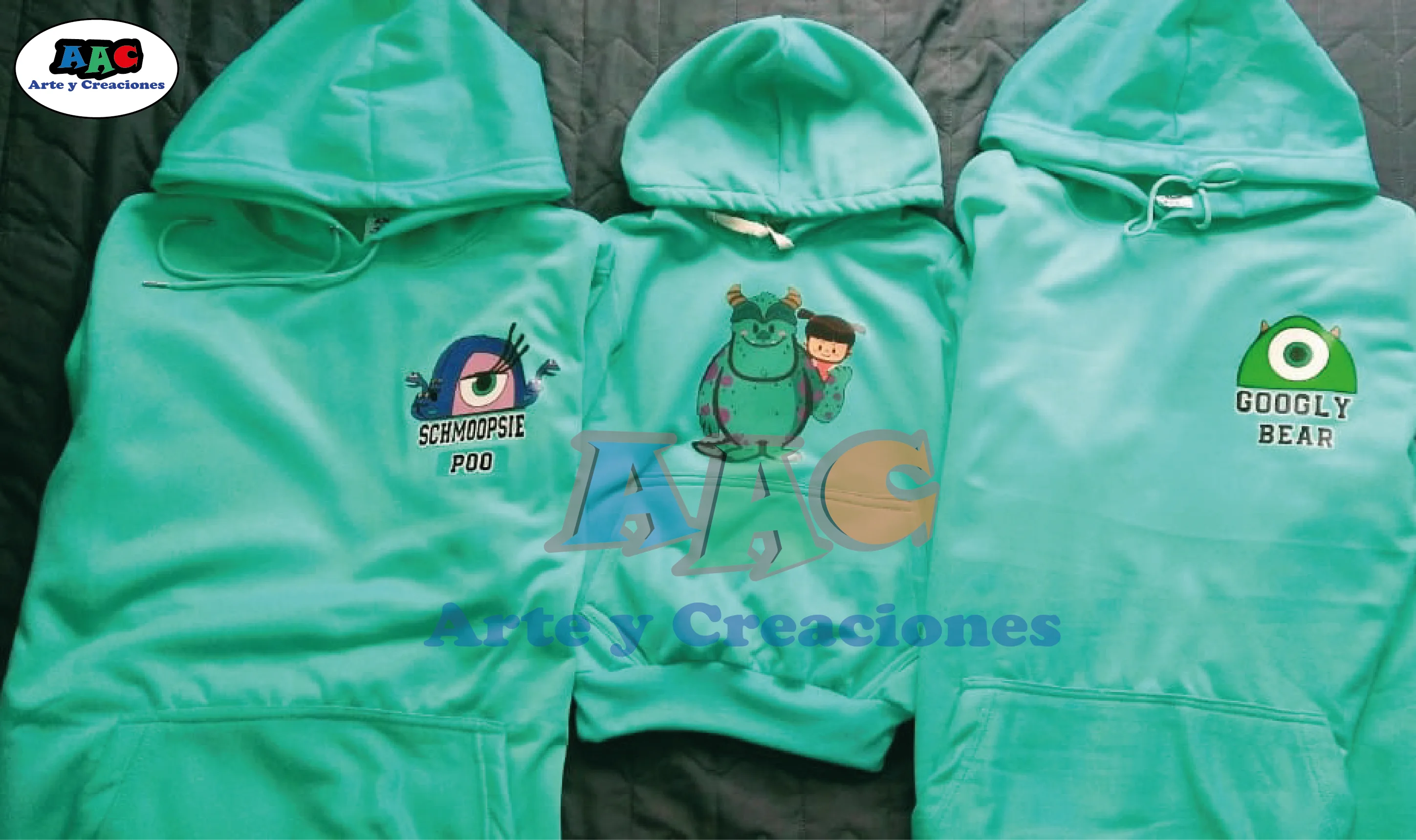 Buzos Personalizado Familia Monsters Inc